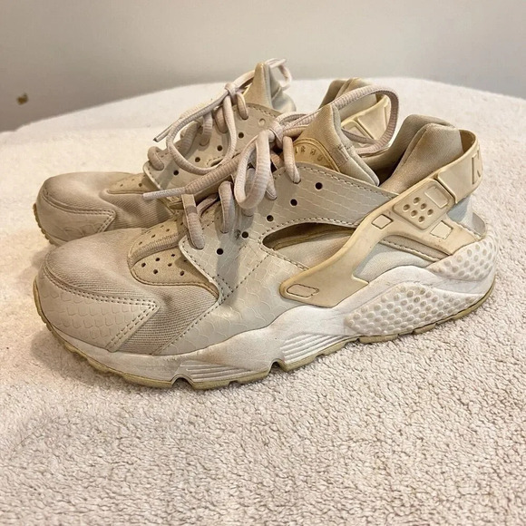 Nike Womens Air Huarache Run 634835-028 White Running Shoes Sneakers 6.5 Eu 37.5 - Picture 6 of 11